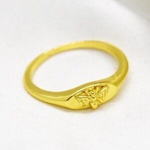 Gold Bee Ring